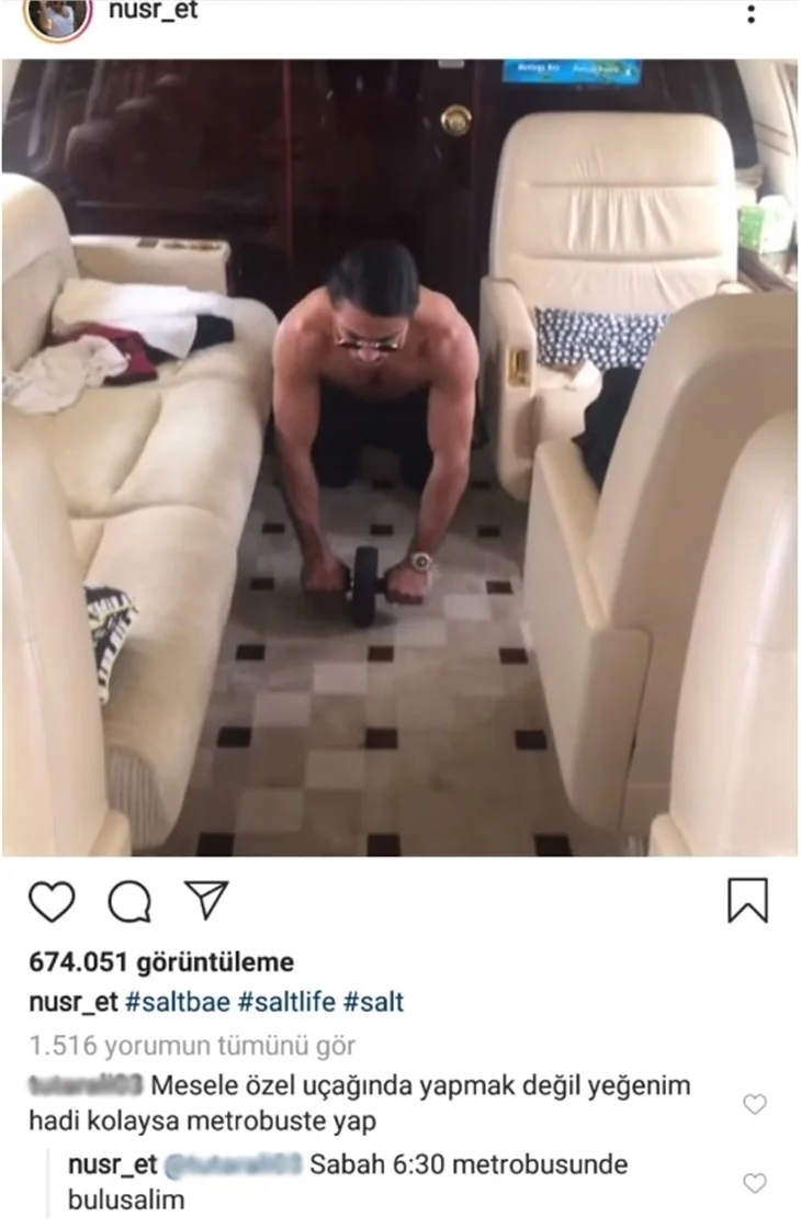 Nusret'ten takipçisine hodri meydan!