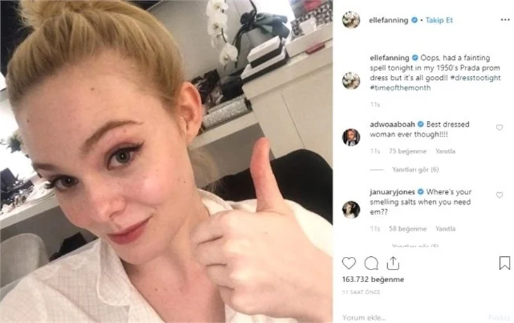 Ünlü oyuncu Elle Fanning, giydiği kıyafetin darlığı yüzünden bayıldı!