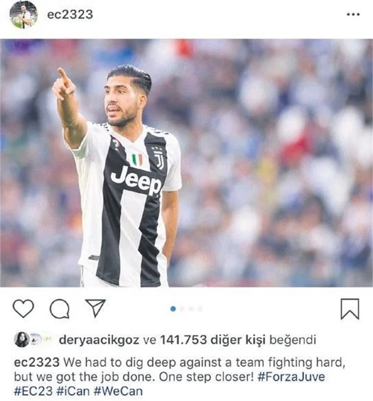 Açıkgöz, Juventuslu Emre Can'ı yakın markaja aldı!