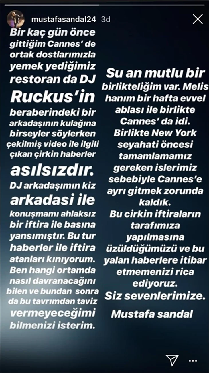 Mustafa Sandal'dan ihanet iddialarına açıklama geldi!