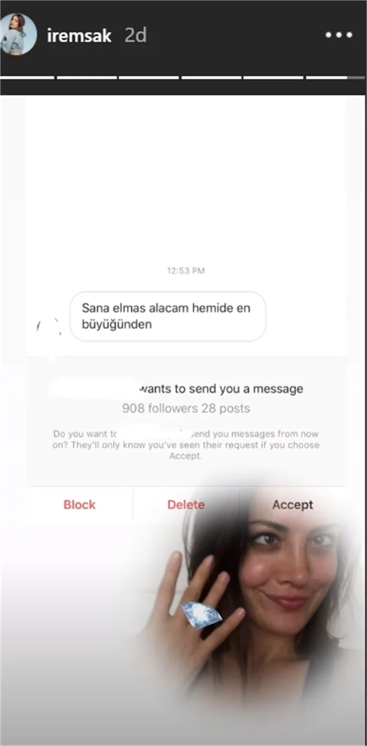 İrem Sak o mesajları ifşa etti!