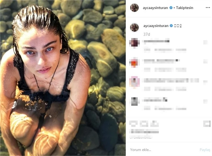 Ayça Ayşin Turan'dan tatil pozu!