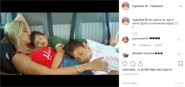 Çağla Şikel'den aşk paylaşımı!
