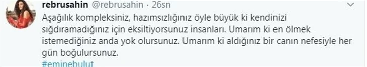 Ünlüler Emine Bulut cinayetine duyarsız kalmadı!