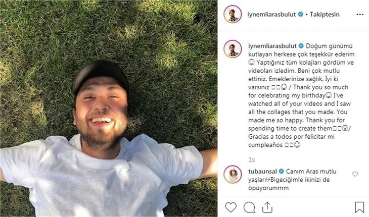Aras Bulut İynemli: "İyi ki varsınız..."