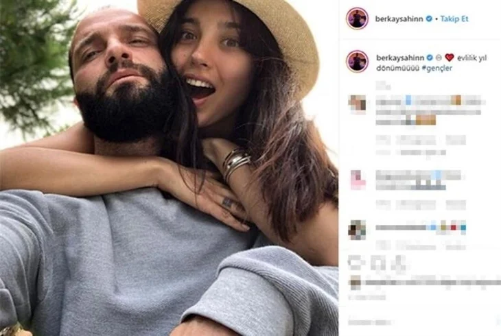 Şarkıcı Berkay evlilik yıldönümünü böyle kutladı!