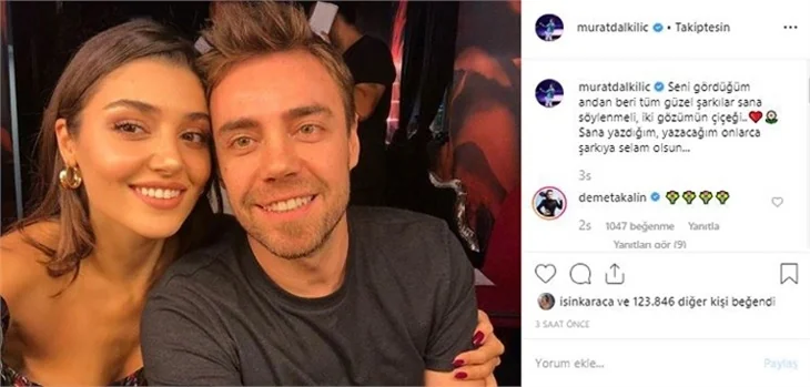 Murat Dalkılıç aşka geldi: "Seni gördüğüm andan beri..."