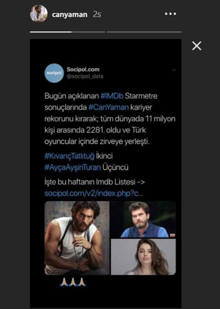 Can Yaman kariyer rekoru kırdı!
