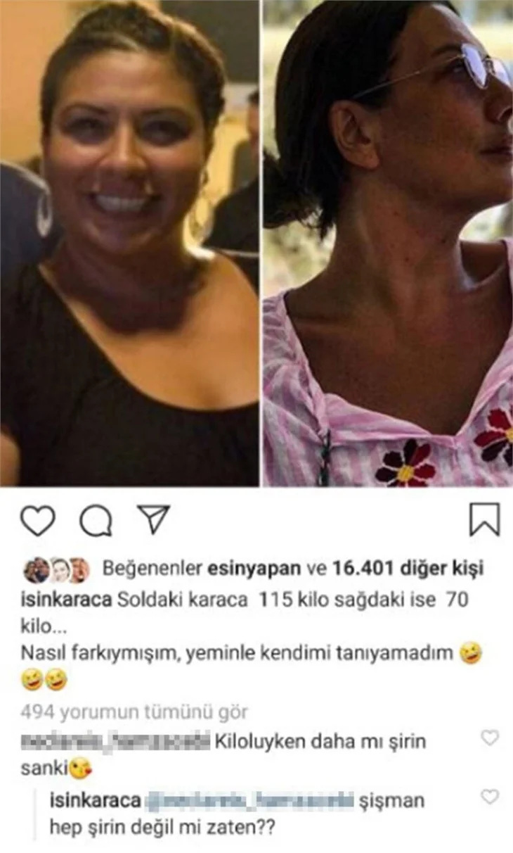 Işın Karaca: Şişman hep şirin değil mi zaten?