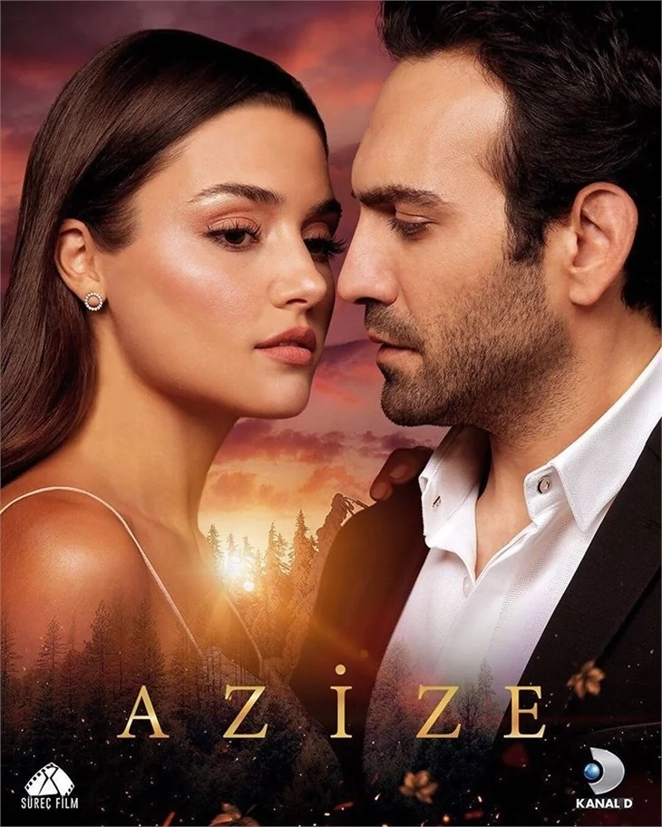 Hande Erçel ile Buğra Gülsoy'u buluşturan Azize'den ilk afiş!