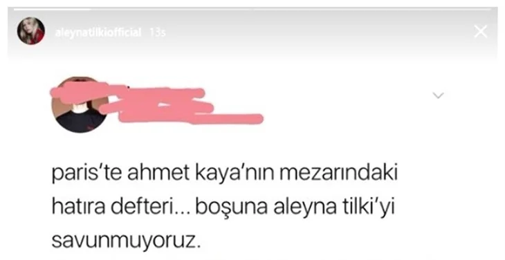 Aleyna Tilki'nin Paris'te Ahmet Kaya'nın mezarına bıraktığı not olay oldu!