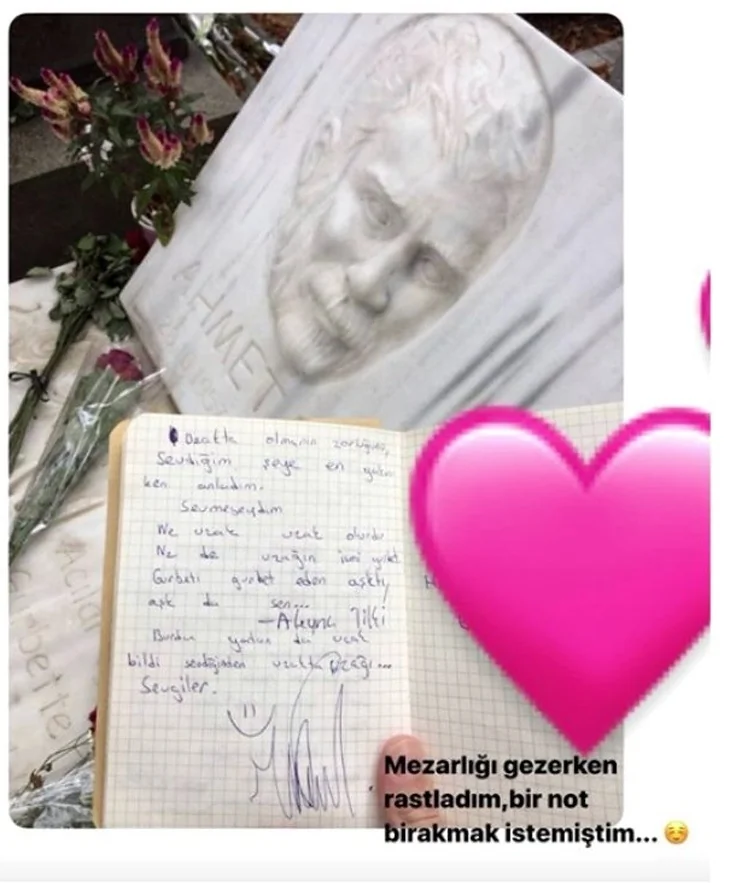 Aleyna Tilki'nin Paris'te Ahmet Kaya'nın mezarına bıraktığı not olay oldu!