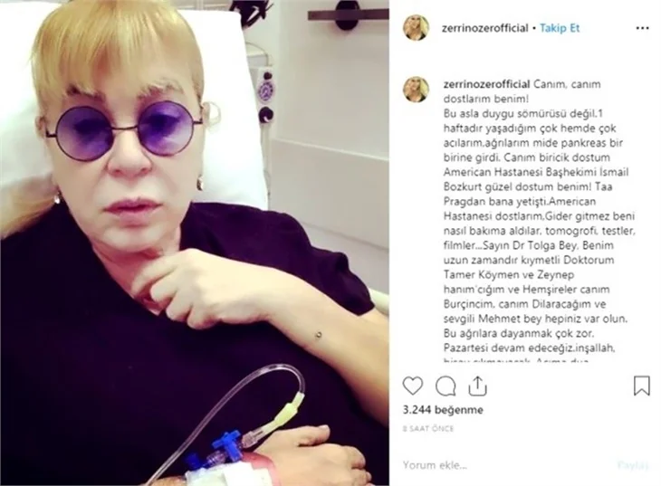 Zerrin Özer'den kötü haber! Hastaneye kaldırıldı!