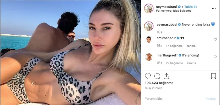 Şeyma Subaşı leopar desenli bikinisiyle ortalığı yıktı!