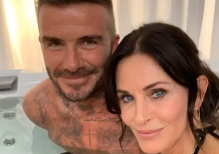 David Beckham ve Courtney Cox jakuzide!