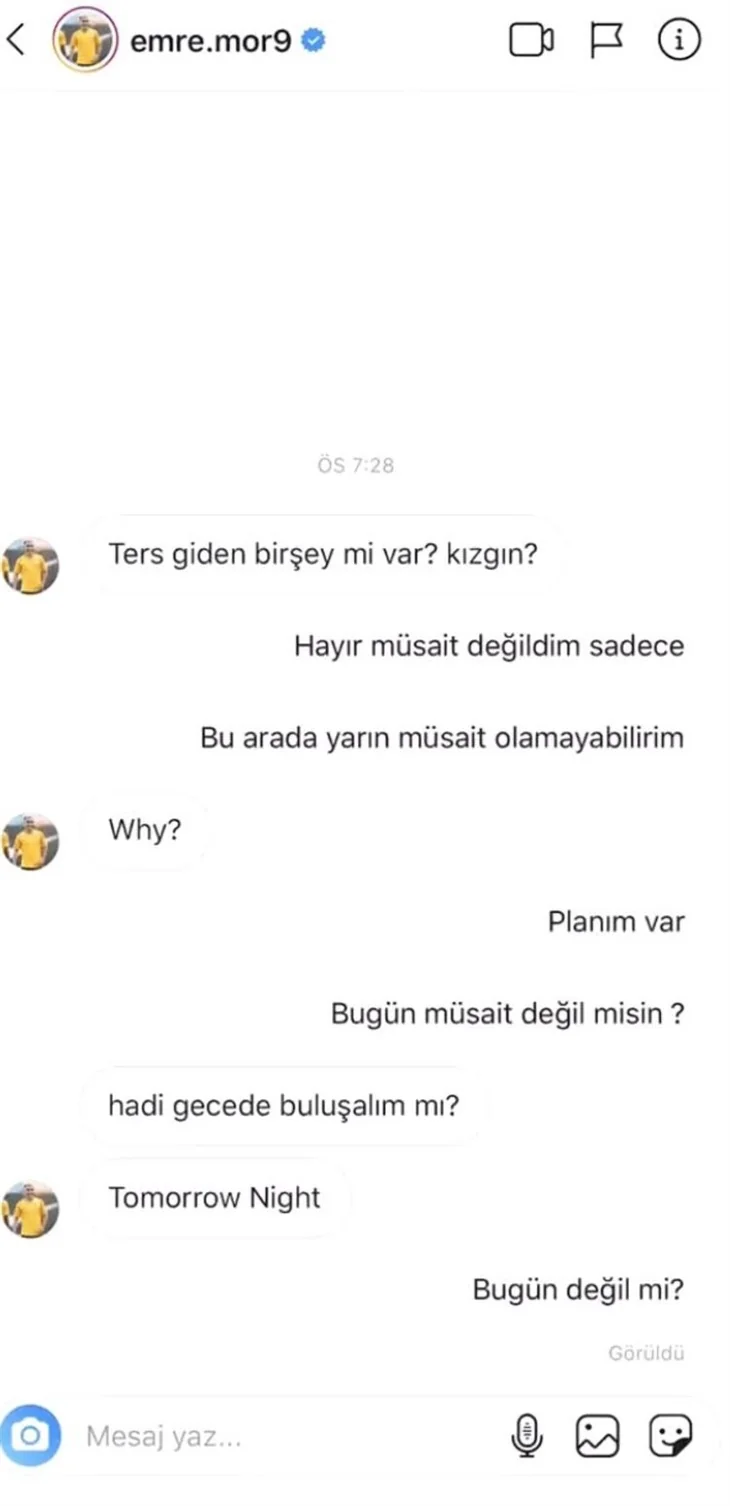 Emre Mor yine fena yakalandı! Mesajları ifşa oldu!