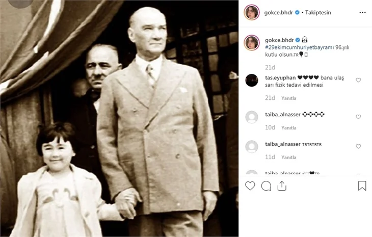 Ünlülerin 29 Ekim Cumhuriyet Bayramı paylaşımları!
