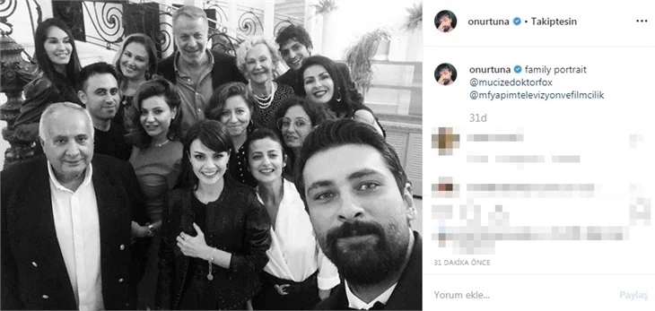 Onur Tuna'dan 'Mucize Doktor'un aile pozu!