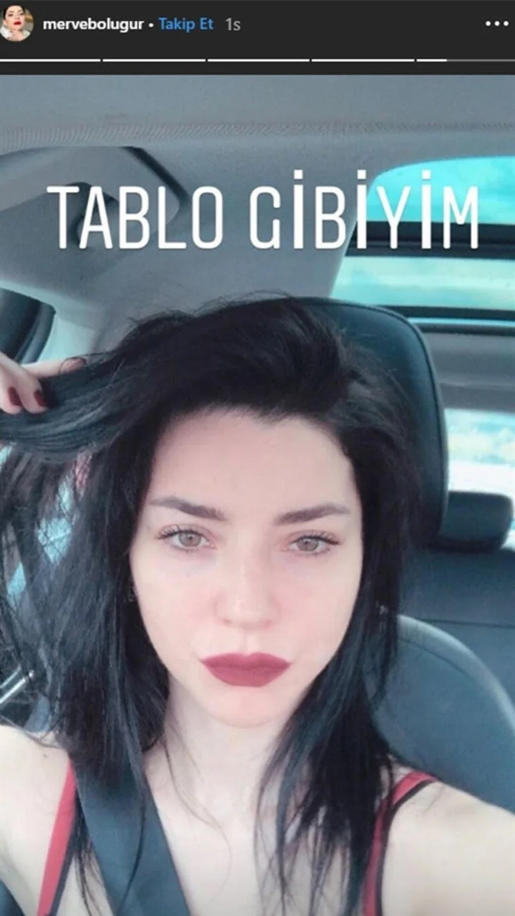 Merve Boluğur'dan olay paylaşım: "Tablo gibiyim"