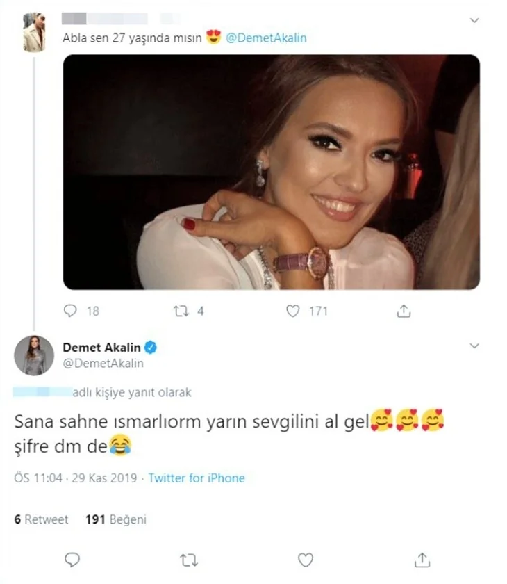 Demet Akalın takipçisine bedava bilet verdi!