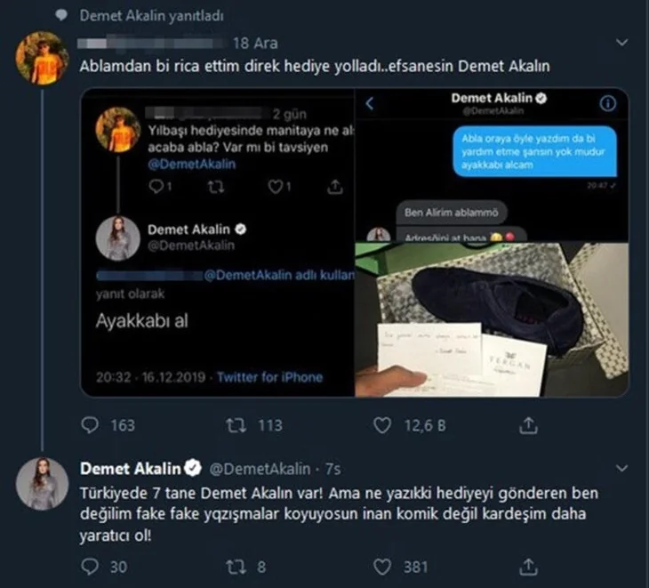 Demet Akalın sosyal medyadan ifşa etti!