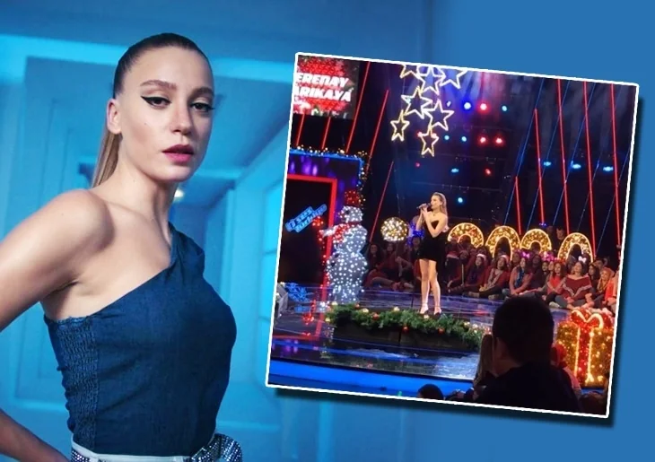O Ses Türkiye Yılbaşı çekimlerinden Serenay Sarıkaya...