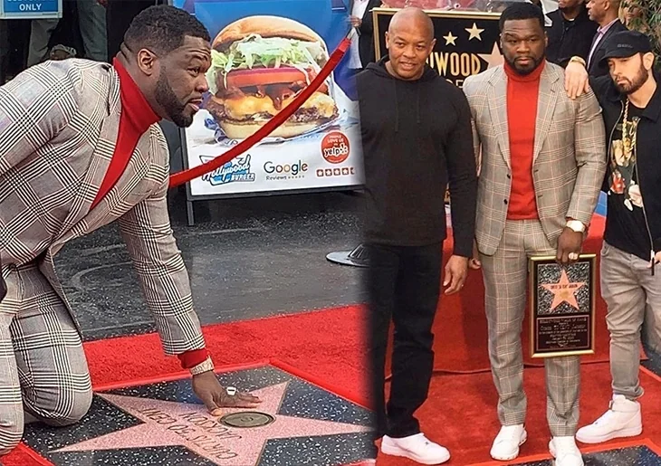 Ünlü rapçi 50 Cent sonunda yıldızını aldı!