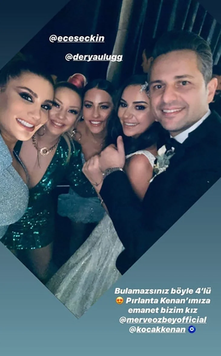 Merve Özbey'in düğününe ünlü yağdı!