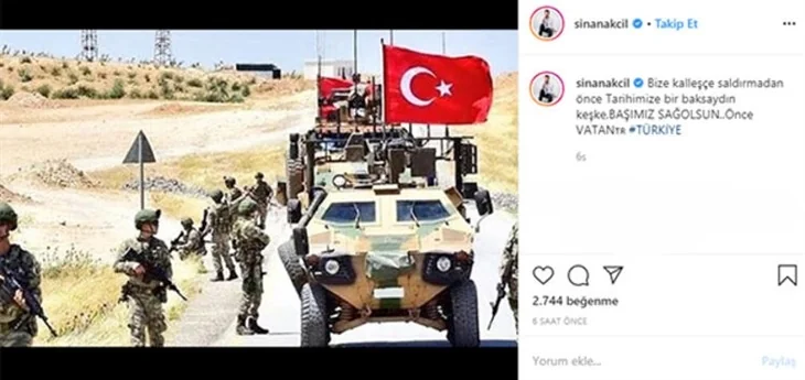 Türkiye şehitlerine ağlıyor! Ünlülerin İdlib paylaşımları
