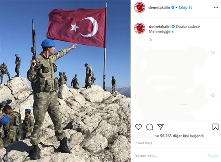 Türkiye şehitlerine ağlıyor! Ünlülerin İdlib paylaşımları