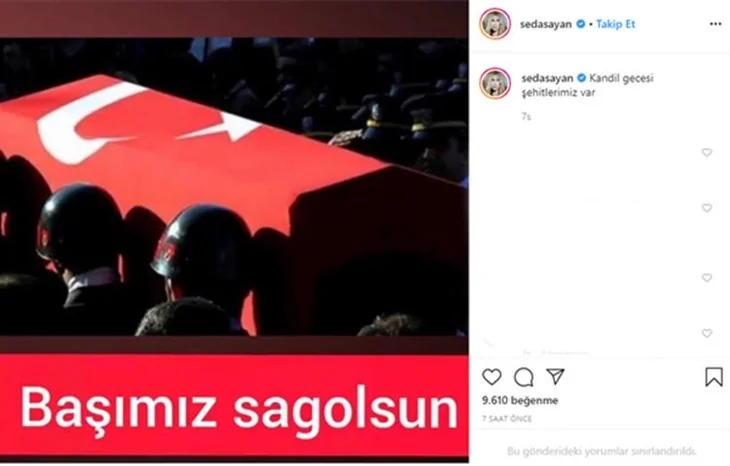 Türkiye şehitlerine ağlıyor! Ünlülerin İdlib paylaşımları