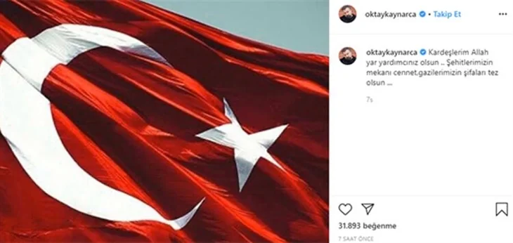 Türkiye şehitlerine ağlıyor! Ünlülerin İdlib paylaşımları