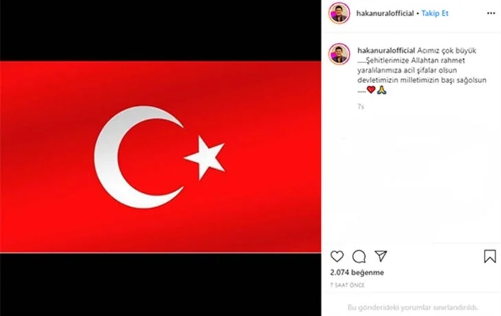 Türkiye şehitlerine ağlıyor! Ünlülerin İdlib paylaşımları