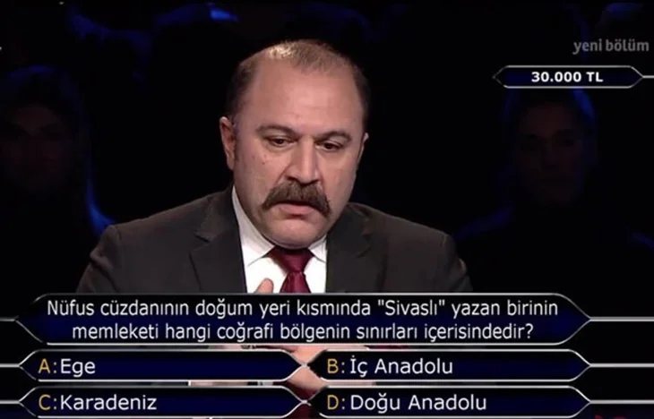 'Milyoner'de şaşırtan soru! Gören şaştı kaldı!