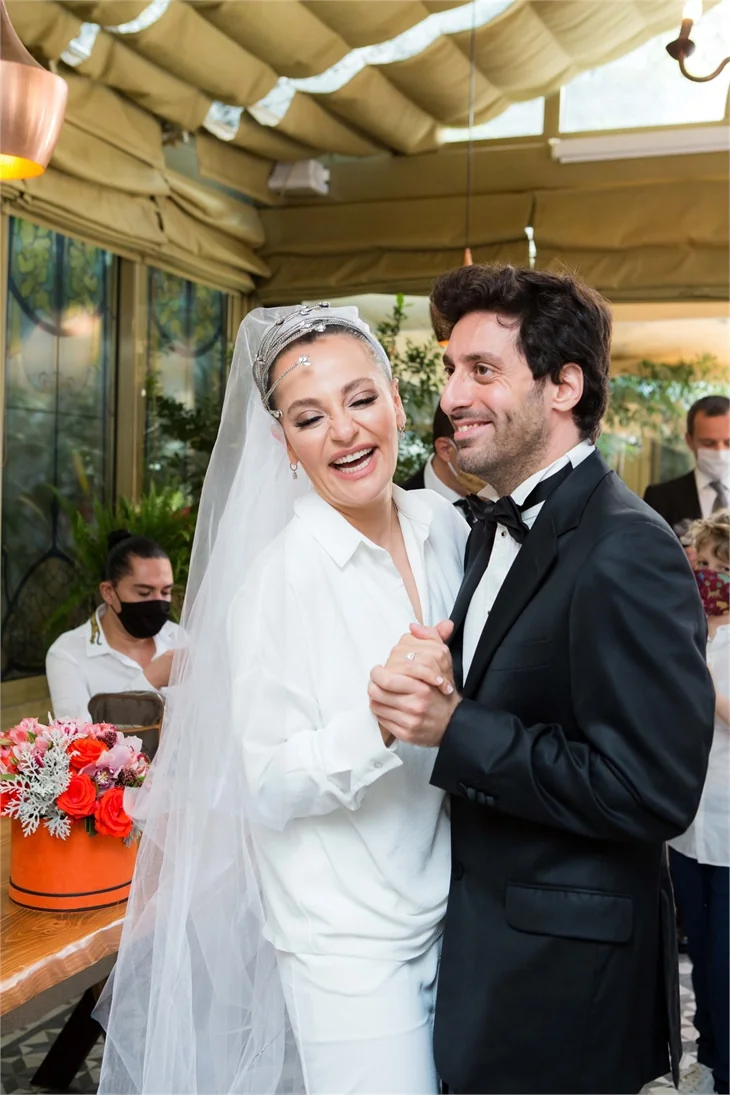 Didem Balçın ve Can Aydın'dan karantina usulü nikah!
