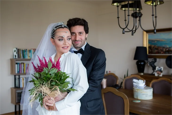 Didem Balçın ve Can Aydın'dan karantina usulü nikah!