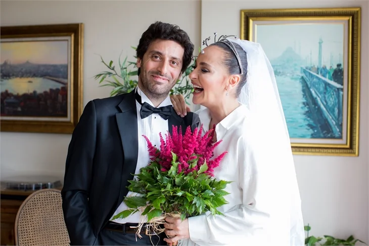 Didem Balçın ve Can Aydın'dan karantina usulü nikah!