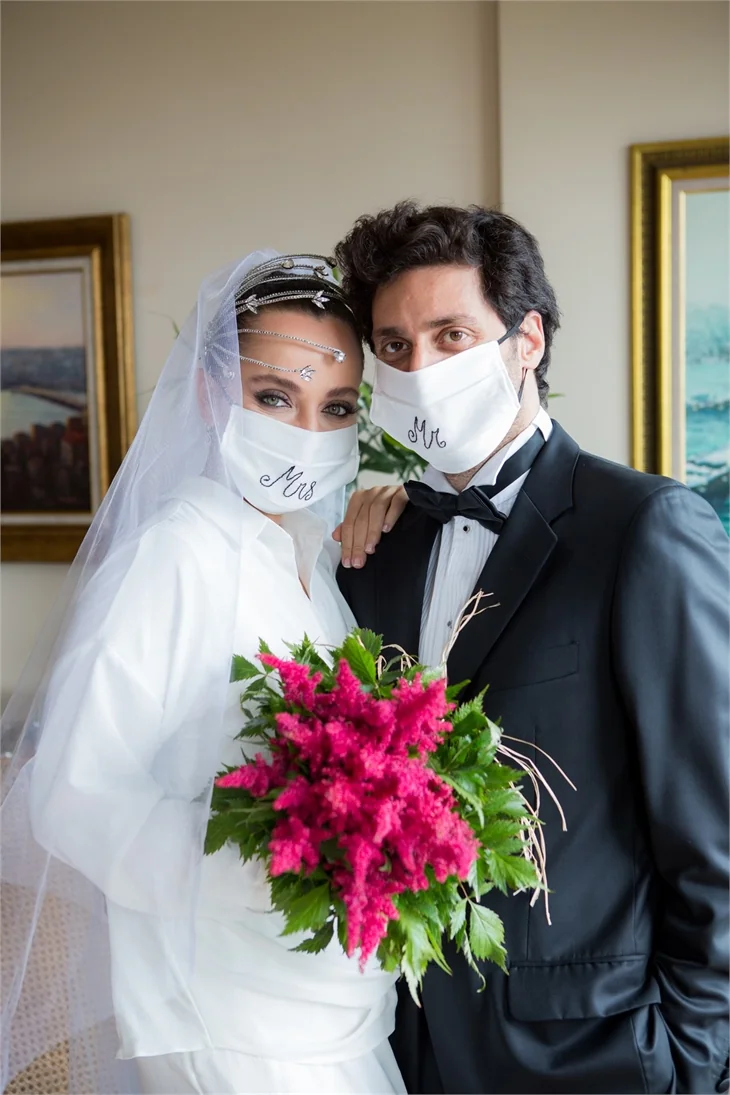 Didem Balçın ve Can Aydın'dan karantina usulü nikah!