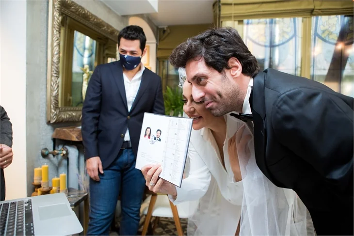 Didem Balçın ve Can Aydın'dan karantina usulü nikah!