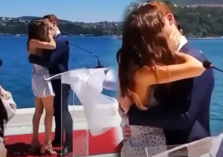 Kerem Bürsin ile Hande Erçel'in öpüşmesi olay oldu!
