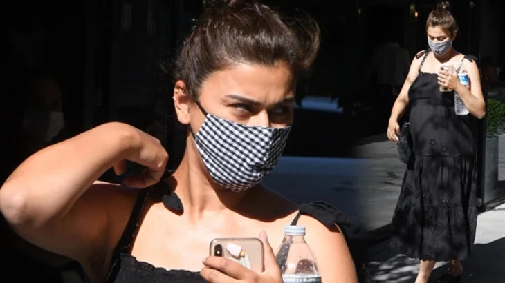 Ebru Şancı, Nişantaşı'nda... "Doğuma 10 gün kalmış, hala geziyor"