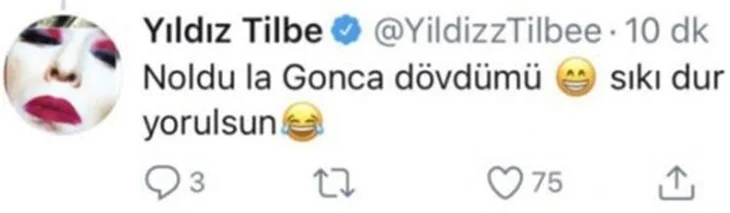 Yıldız Tilbe'den Hakan Altun'a: Ne oldu Gonca mı dövdü!