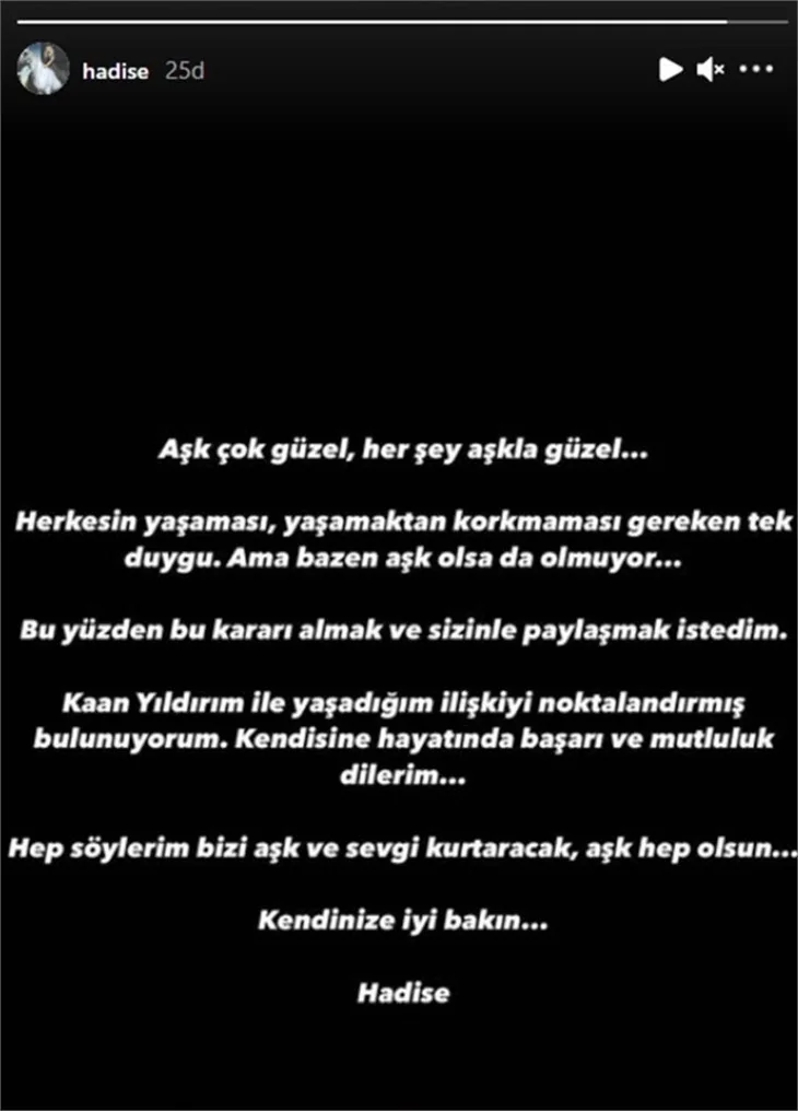 Hadise'nin ayrılık açıklaması sonrası Kaan Yıldırım'dan flaş hamle!