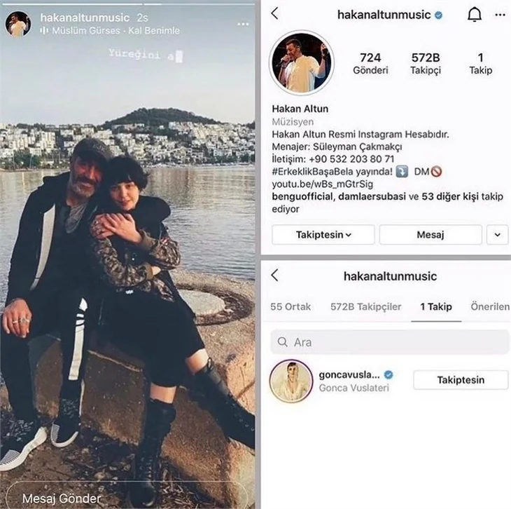 Hakan Altun ile Gonca Vuslateri'den aşk dolu paylaşım!