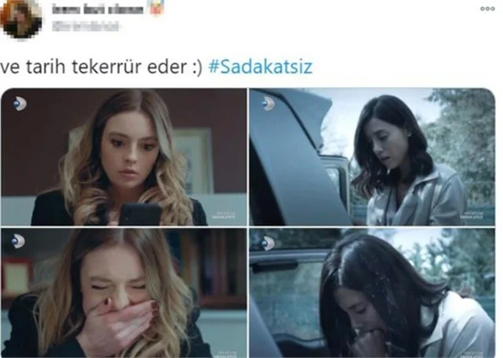 'Sadakatsiz'de Derin'in çöküşü sosyal medyayı salladı!