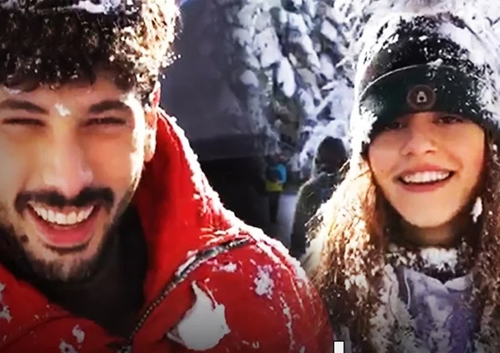 'Menajerimi Ara'nın setinde kar topu savaşı!