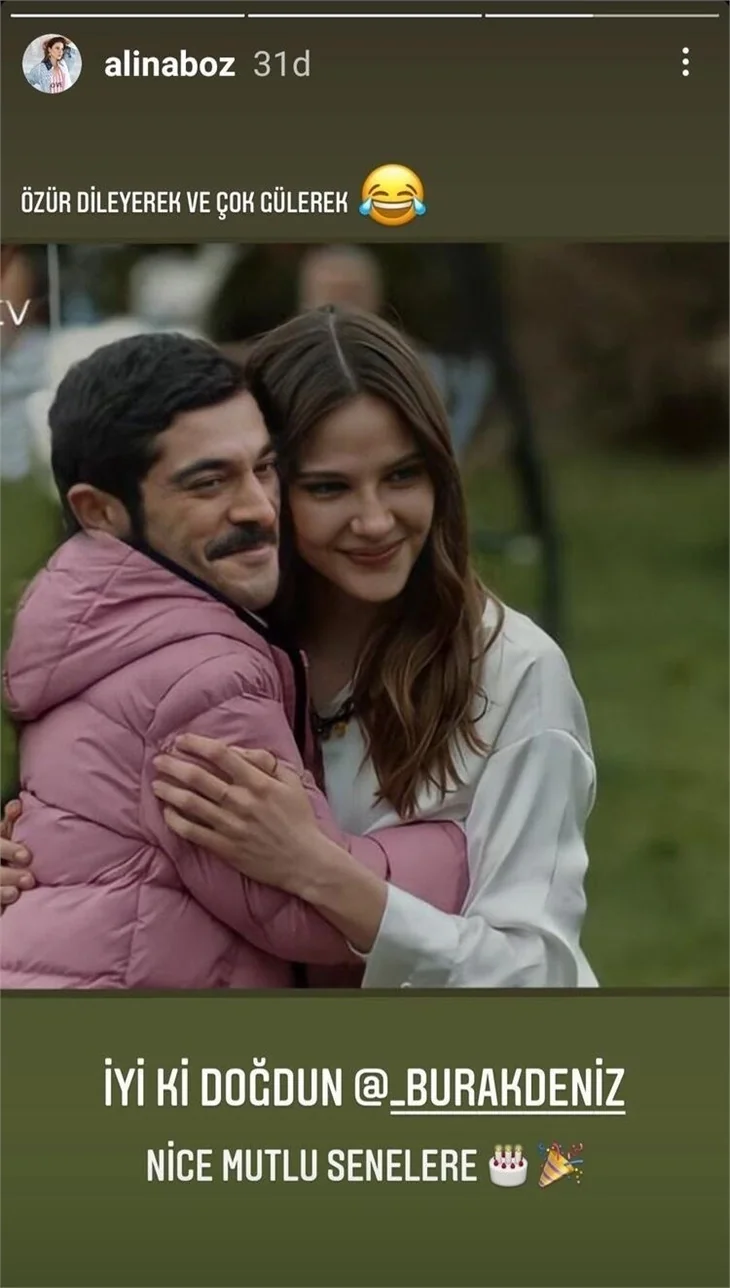 Alina Boz'dan Burak Deniz'e doğum günü şakası!