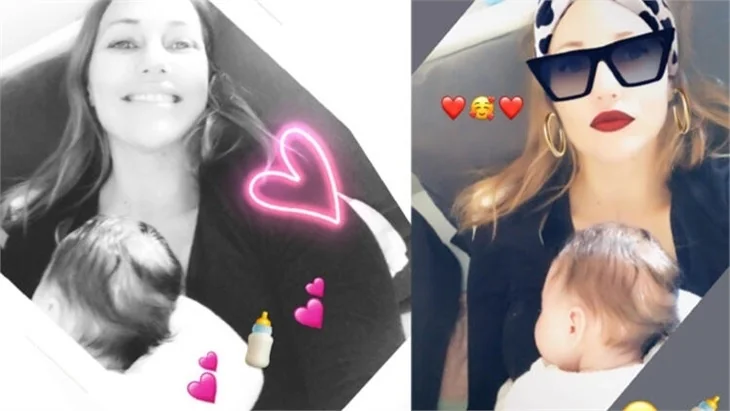 Meryem Uzerli ile bebeğinden yeni poz...