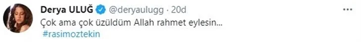 Sanat dünyası yasta! Ünlü isimlerden Rasim Öztekin'e başsağlığı mesajları..