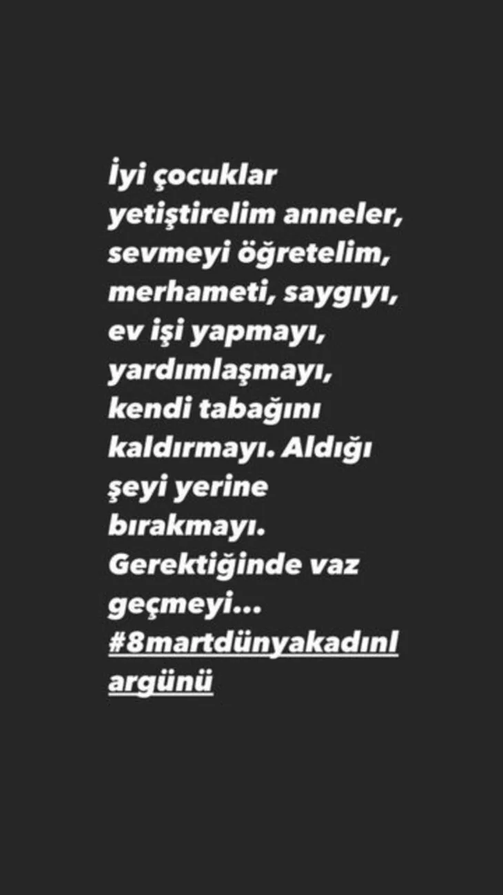 Ünlülerden '8 Mart Dünya Kadınlar Günü' paylaşımları